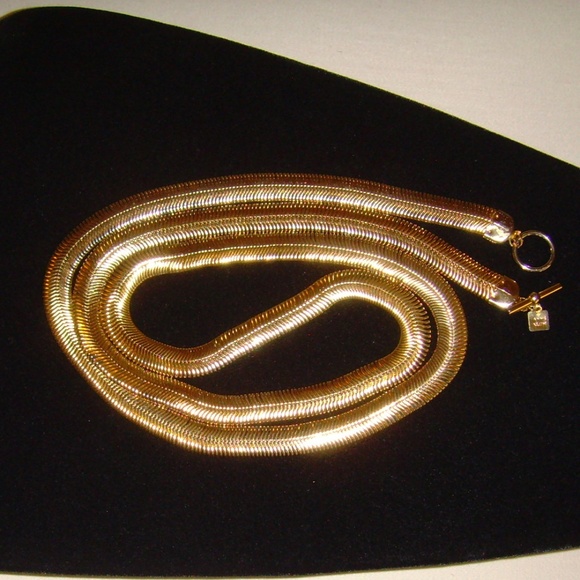 Anne Klein Gold-Tone Serpentine Chain Necklace - Picture 13 of 14